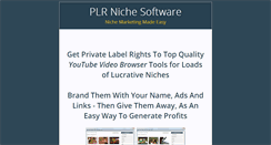 Desktop Screenshot of plrnichesoftware.com