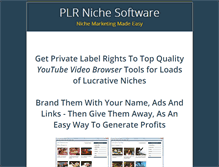 Tablet Screenshot of plrnichesoftware.com